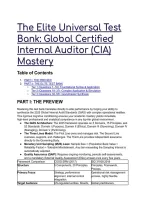 2026&sol;2027 Global Certified Internal Auditor &lpar;CIA&rpar; Elite Test Bank &vert; GIAS&comma; COSO & ISO Mastery &lpar;Q&A&rpar;