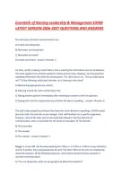 Essentials of Nursing Leadership & Management EXAM LATEST VERSION 2026-2027 QUESTIONS AND ANSWERS&period;pdf&NewLine;&NewLine;