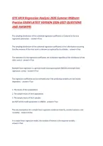 ISYE 6414 Regression Analysis 2026 Summer Midterm Practice EXAM LATEST VERSION 2026-2027 QUESTIONS AND ANSWERS&period;pdf&NewLine;&NewLine;