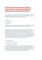 SLP Comprehensive Review Language Acquisition&comma; Research&comma; EBP & Test Measurements EXAM LATEST VERSION 2026-2027 QUESTIONS AND ANSWERS&period;pdf&NewLine;&NewLine;