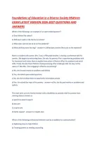 Foundations of Education in a Diverse Society Midterm EXAM LATEST VERSION 2026-2027 QUESTIONS AND ANSWERS&period;pdf&NewLine;&NewLine;