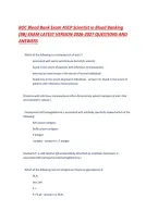 BOC Blood Bank Exam ASCP Scientist in Blood Banking &lpar;BB&rpar; EXAM LATEST VERSION 2026-2027 QUESTIONS AND ANSWERS&period;pdf&NewLine;&NewLine;