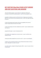 Mlt Ascp Boc Blood Bank Exam Latest Version 2026-2027 Questions And Answers&period;pdf&NewLine;&NewLine;