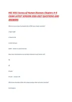 HSC 4551 Survey of Human Diseases Chapters 4&ndash;6 EXAM LATEST VERSION 2026-2027 QUESTIONS AND ANSWERS&period;pdf&NewLine;&NewLine;