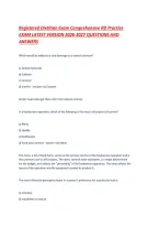 Registered Dietitian Exam Comprehensive RD Practice EXAM LATEST VERSION 2026-2027 QUESTIONS AND ANSWERS &period;pdf&NewLine;&NewLine;