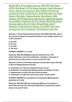 NEVADA &lpar;NV&rpar; C-2D Low Voltage Contractor 2026&sol;2027 Study Guide &vert; ACTUAL-Style Nevada C-2D Low Voltage Contractor Practice Questions & Answers&comma; Nevada State Contractors Board &lpar;NSCB&rpar; & PSI Contractor Licensing Exam Prep&comma; Verified Answers&comma; Detailed Rationales