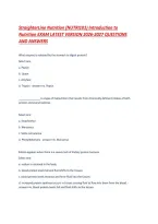 StraighterLine Nutrition &lpar;NUTRI101&rpar; Introduction to Nutrition EXAM LATEST VERSION 2026-2027 QUESTIONS AND ANSWERS &period;pdf&NewLine;&NewLine;