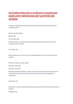 ISA Certified Arboriculture Certification Comprehensive EXAM LATEST VERSION 2026-2027 QUESTIONS AND ANSWERS &period;pdf&NewLine;&NewLine;
