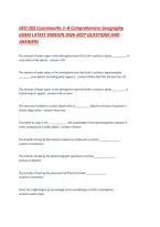 GEO 202 Courseworks 1&ndash;8 Comprehensive Geography EXAM LATEST VERSION 2026-2027 QUESTIONS AND ANSWERS &period;pdf&NewLine;&NewLine;