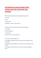Isp 203B Natural Hazards Exam Latest Version 2026-2027 Questions And Answers &period;Pdf&NewLine;&NewLine;