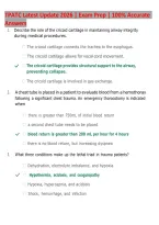 TPATC Exam Prep 2026 &vert; Latest Update &vert; 164 Practice Questions & Answers &vert; Trauma and Critical Care Review