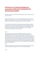 PPR Practice Test 3 Professional Pedagogy and Responsibilities EXAM LATEST VERSION 2026-2027 QUESTIONS AND ANSWERS &period;pdf&NewLine;&NewLine;