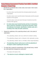 Texas Notary Assessment Practice Test 2026 &vert; Practice Questions & Answers &vert; Texas Notary Public Exam Prep &vert; Laws&comma; Duties & Procedures