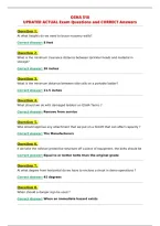 OSHA 510&NewLine;UPDATED ACTUAL Exam Questions and CORRECT Answers
