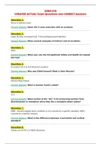 OSHA 510&NewLine;UPDATED ACTUAL Exam Questions and CORRECT Answers