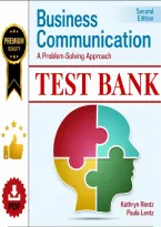 Test Bank for Business Communication&colon; A Problem-Solving Approach&comma; 2nd Edition &lpar;Lentz&comma; Rentz & Getchell&rpar; &vert; All Chapters 1&ndash;14 Covered&NewLine;