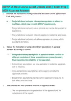 USPAP 15-Hour Course 2026 &vert; 167 Practice Questions & Answers &vert; Latest Update &vert; Exam Prep &vert; Uniform Standards of Professional Appraisal Practice