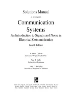 Solutions Manual for Communication Systems 4th Edition by Simon Haykin&NewLine;