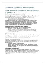 Samenvatting Persoonlijkheid en verschillen tussen mensen &sol; Premaster Psychologie &sol; Maastricht University &sol; Alle artikelen en boeken