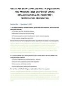 Nsca Cpss Exam Complete Practice Questions &NewLine;And Answers &vert; 2026&ndash;2027 Study Guide &vert; &NewLine;Detailed Rationales &vert; Exam Prep &vert; &NewLine;Certification Preparation 