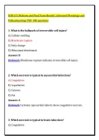 NUR 631 Exam Bundle &lpar;PDF&rpar; &vert; &lpar;2026&rpar; 400 Pathophysiology Q&A &vert; NUR 631