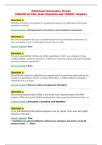 OSHA Basic Orientation Plus 54&NewLine;UPDATED ACTUAL Exam Questions and CORRECT Answers