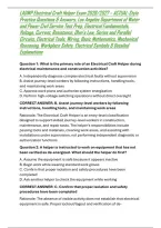 LADWP Electrical Craft Helper Exam 2026&sol;2027 &ndash; ACTUAL-Style Practice Questions & Answers&comma; Los Angeles Department of Water and Power Civil Service Test Prep&comma; Electrical Fundamentals&comma; Voltage&comma; Current&comma; Resistance&comma; Ohm&rsquo;s Law&comma; Series and Parallel Circuits&comma; El