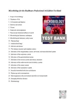 TEST BANK&colon; Microbiology for the Healthcare Professional &lpar;3rd Edition&rpar; by VanMeter & Hubert &ndash; Complete Chapter Questions & Answers