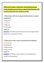 NURS 6521N-55 Week 11 Final Exam &vert; Advanced Pharmacology &NewLine;Practice Questions & Correct Answers Plus Detailed Rationales &lpar;150 &NewLine;Questions&rpar; 2026&sol;2027 PDF &vert; Walden University