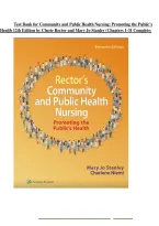 TEST BANK for Rector's Community and Public Health Nursing&colon; Promoting the Public's Health 12th Edition by Mary Jo Stanley & Charlene Niemi &vert; Complete Chapters &vert; Q&A