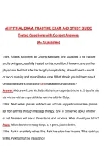 AHIP FINAL EXAM&comma; PRACTICE EXAM AND STUDY GUIDE &lpar;Latest 2026&sol;2027&rpar; Questions with Correct Answers Pass the Exam&comma; 100&percnt; Verified