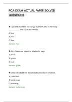 Pca Exam Actual Paper Solved&NewLine;Questions&NewLine;
