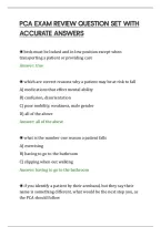 Pca Exam Review Question Set With&NewLine;Accurate Answers&NewLine;