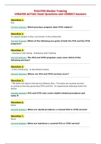 PCA&sol;CFSS Worker Training&NewLine;UPDATED ACTUAL Exam Questions and CORRECT Answers&NewLine;