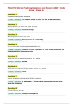 PCA&sol;CFSS Worker Training Questions and Answers 2027 - Study&NewLine;Guide - Grade A&plus;