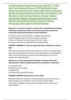 ATI RN Adult Medical-Surgical Proctored Exam 2026&sol;2027 &ndash; ACTUAL-Style Practice Questions & Answers&comma; ATI RN Adult Medical-Surgical Nursing Content Mastery Review&comma; Cardiovascular Disorders&comma; Respiratory Diseases&comma; Neurological Conditions&comma; Fluid and Electrolyt