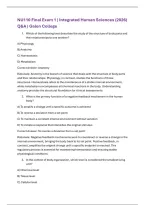 NU110 Final Exam 1 &vert; Integrated Human Sciences &lpar;2026&rpar; Q&A &vert; Galen College