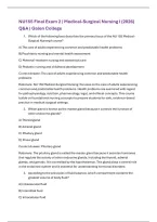 NU155 Final Exam 2 &vert; Nursing and Healthcare II &lpar;2026&rpar; Q&A &vert; Galen College