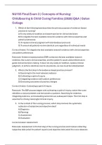 NU155 Final Exam 3 &vert; Nursing and Healthcare II &lpar;2026&rpar; Q&A &vert; Galen College