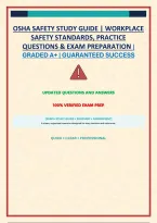 Osha Safety Study Guide &vert; Workplace Safety Standards&comma; Practice Questions & Exam Preparation