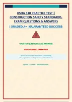 Osha 510 Practice Test &vert; Construction Safety Standards&comma; Exam Questions & Answers