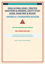 Osha 30 Final Exam &vert; Practice Questions & Answers&comma; Safety Study Guide&comma; Exam Prep & Review