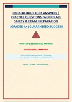 Osha 30-Hour Quiz Answers &vert; Practice Questions&comma; Workplace Safety & Exam Preparation