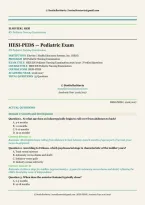 HESI RN Pediatric Nursing Exam 2026&sol;2027 &vert; 55 Verified Questions & Answers &vert; Elsevier HESI PEDS Prep &vert; Instant Download