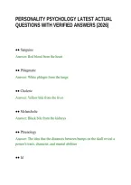 Personality Psychology Latest Actual Questions With Verified Answers &lpar;2026&rpar;&period;Pdf&NewLine;&NewLine;