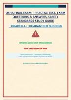 Osha Final Exam &vert; Practice Test&comma; Exam Questions & Answers&comma; Safety Standards Study Guide