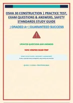 Osha 30 Construction &vert; Practice Test&comma; Exam Questions & Answers&comma; Safety Standards Study Guide