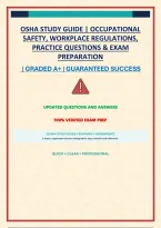 Osha Study Guide &vert; Occupational Safety&comma; Workplace Regulations&comma; Practice Questions & Exam Preparation