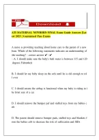 ATI MATERNAL NEWBORN FINAL Exam Guide Answers Latest 2025 Guaranteed Pass Exams&period;pdf