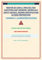  Osha Master Set &vert; Practice Test Questions And Answers&comma; Workplace Safety Quizzes&comma; Hazard Identification & Exam Preparation